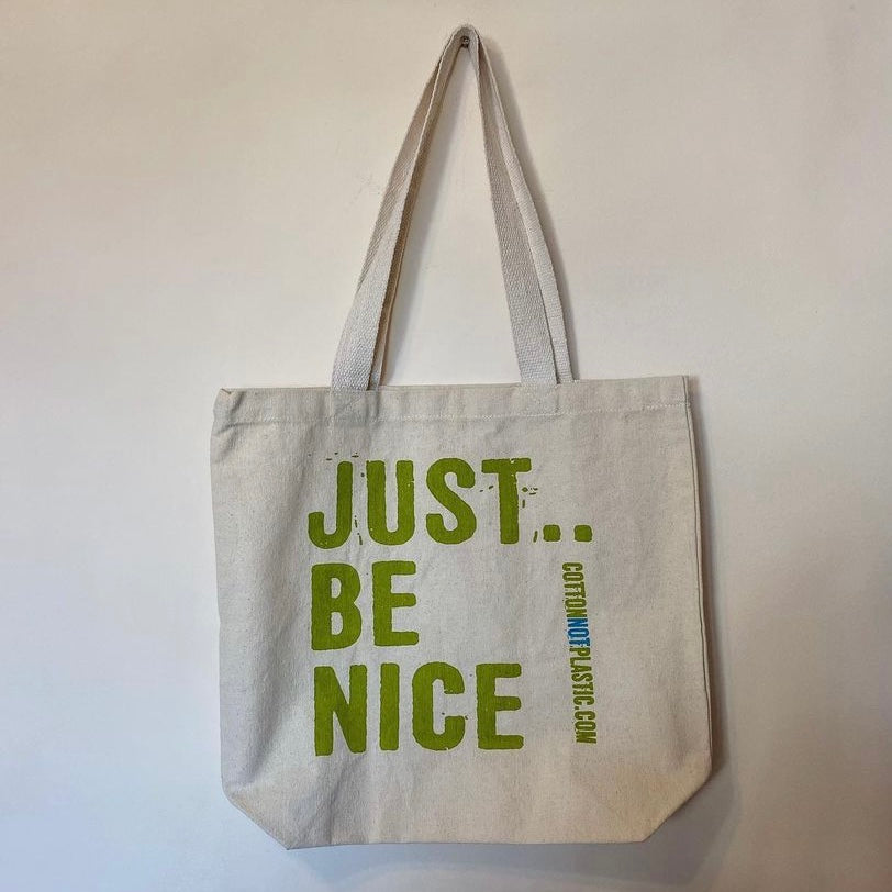 Medvilninis krepšys “Just be nice”