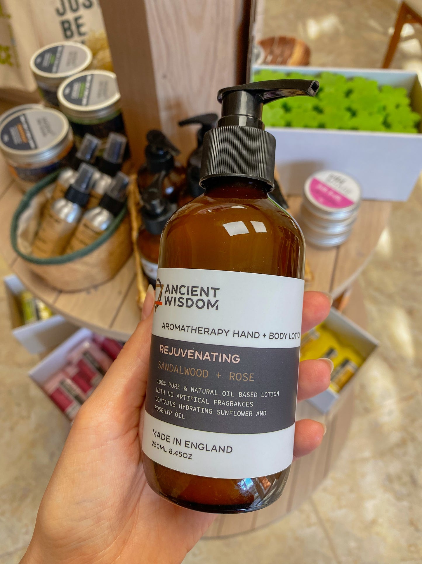 Aromaterapinis rankų ir kūno losjonas