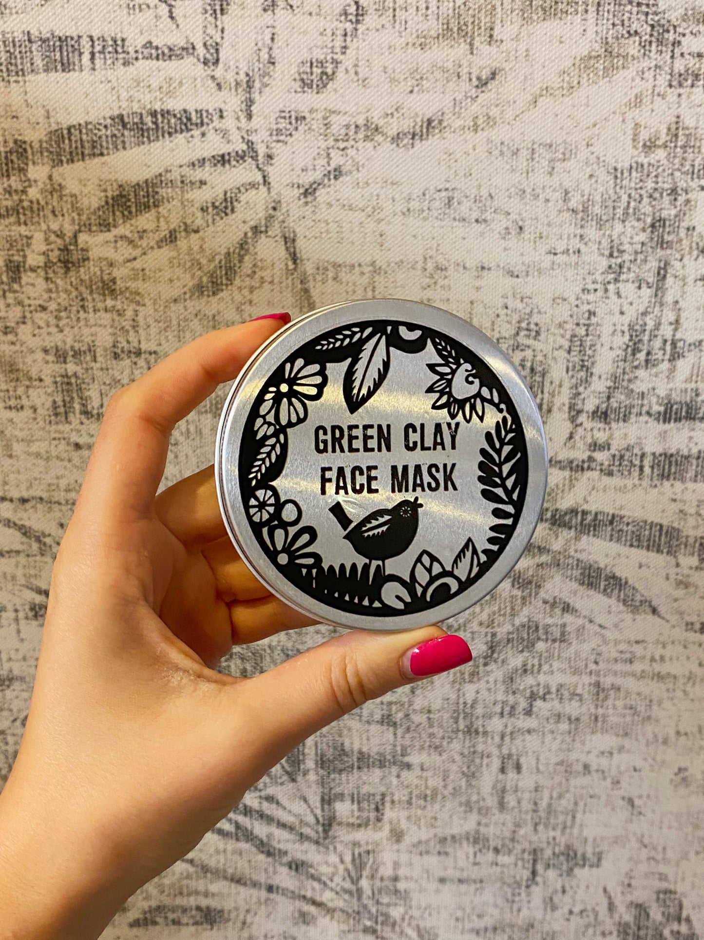 Žaliojo molio veido kaukė