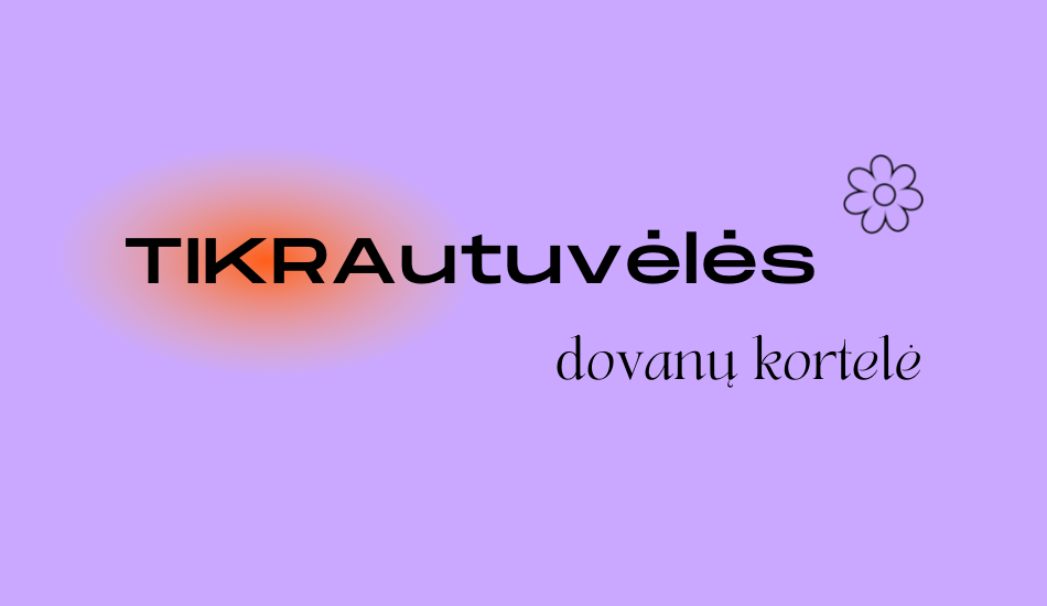 TIKRAutuvėlės dovanų kortelė
