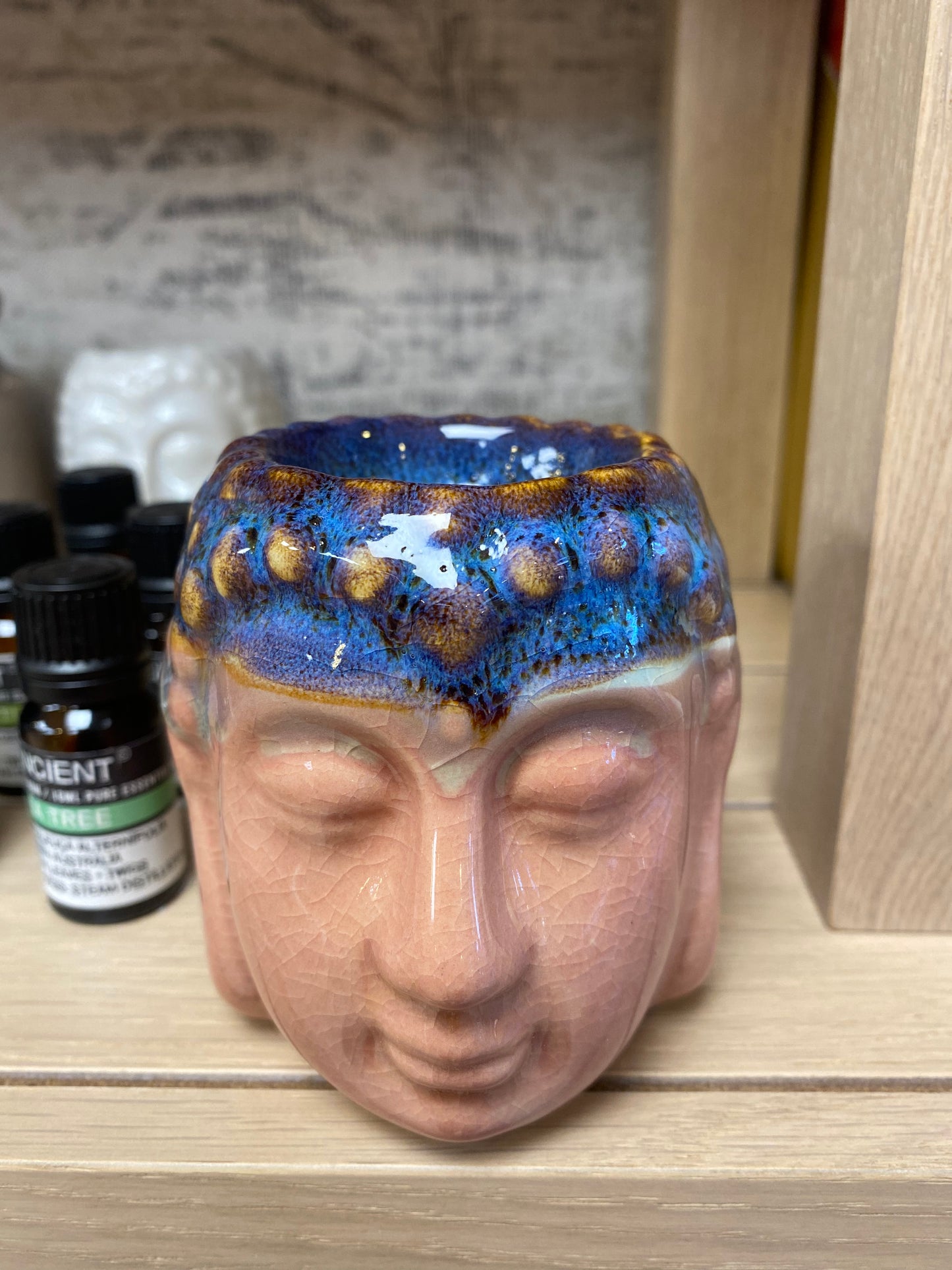 Rausvai melsvas aliejaus degiklis "Buddha"