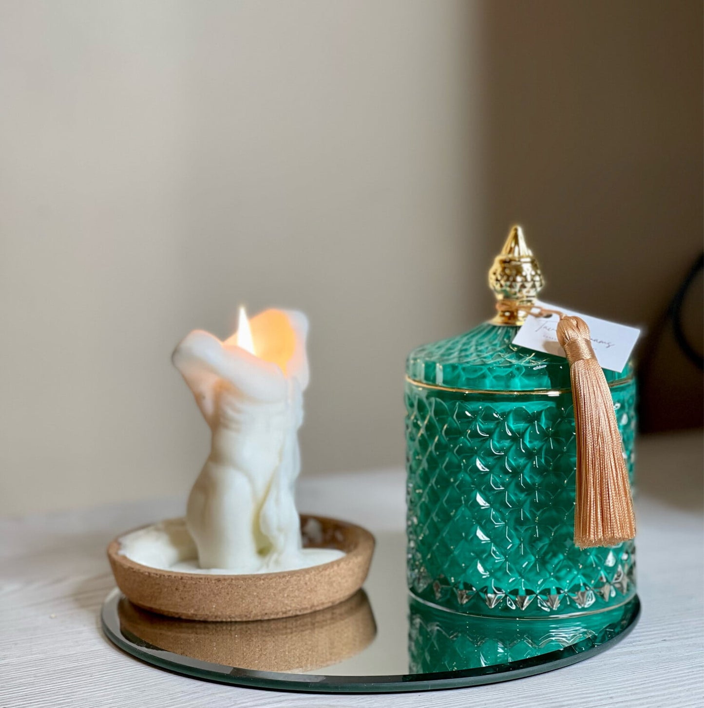 Luxury žvakė "Rožės ir jazminai"