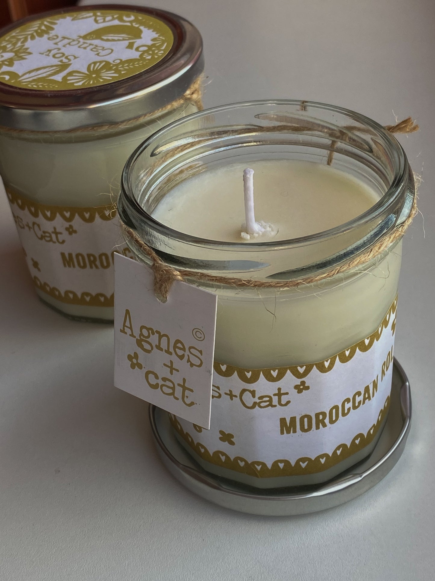 Sojų vaško žvakė marokietiško aromato