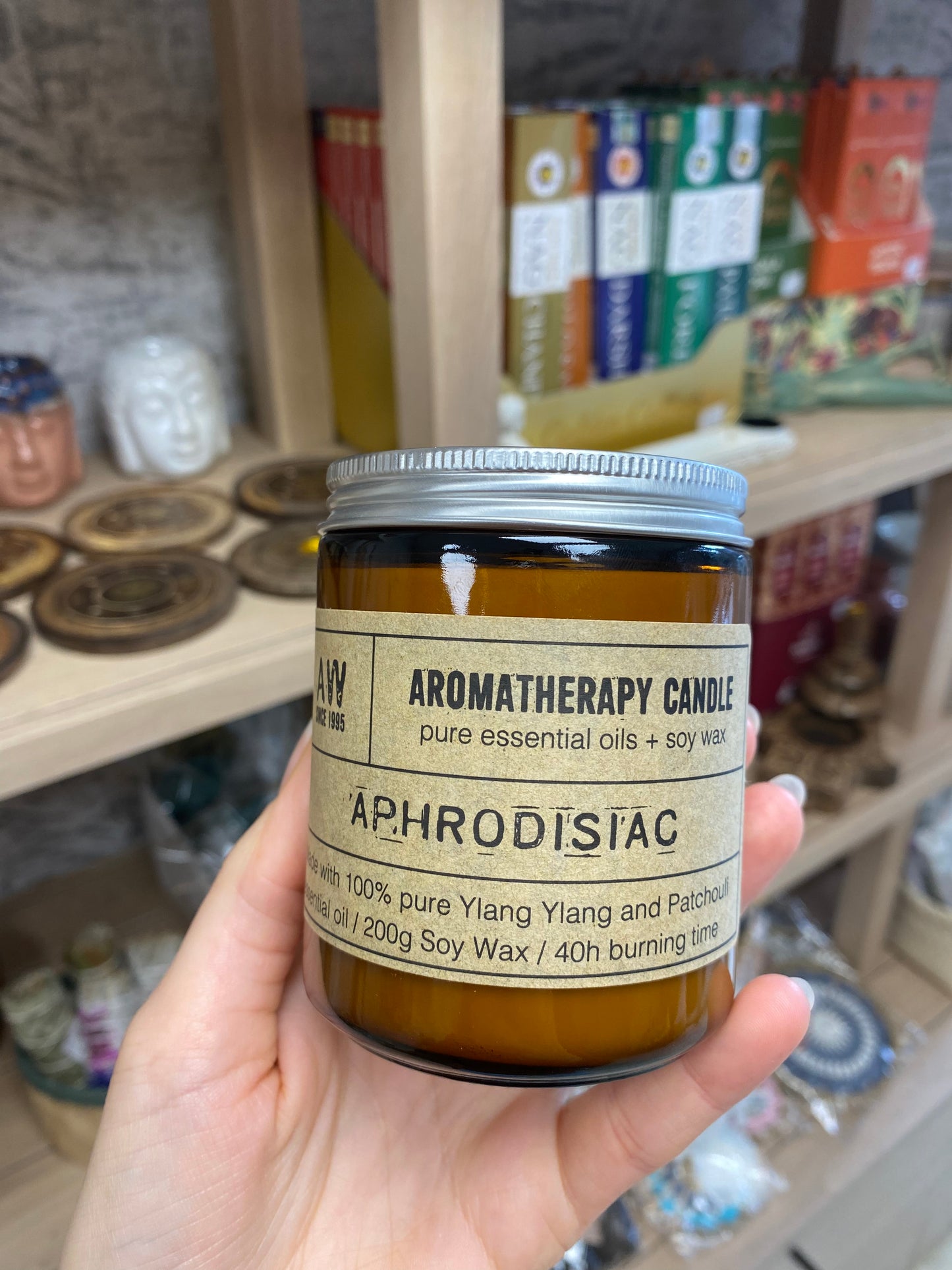 Aromaterapinė sojų žvakė